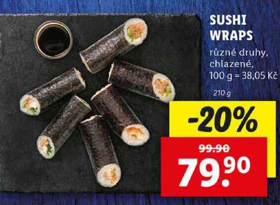 SUSHI WRAPS, 210 g