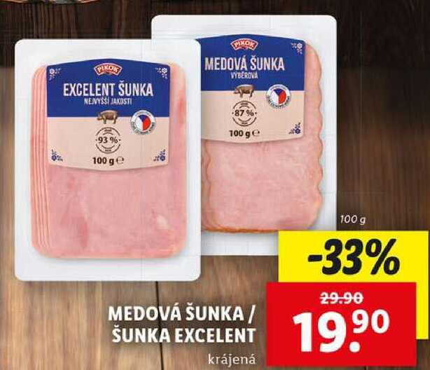 MEDOVÁ ŠUNKA/ŠUNKA EXCELENT, 100 g