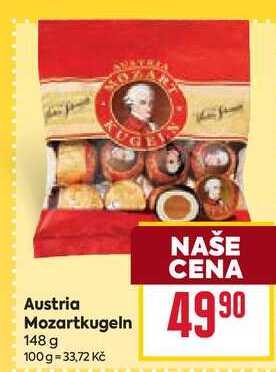 Austria Mozartkugeln 148g
