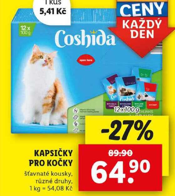 KAPSIČKY PRO KOČKY, 12x 100 g