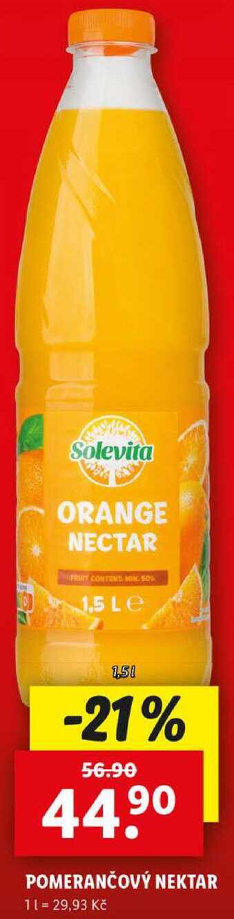 POMERANČOVÝ NEKTAR, 1,5 l