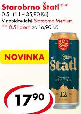 Starobrno Štatl, 0,5 l 