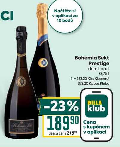 Bohemia Sekt Prestige demi, brut 0,75l