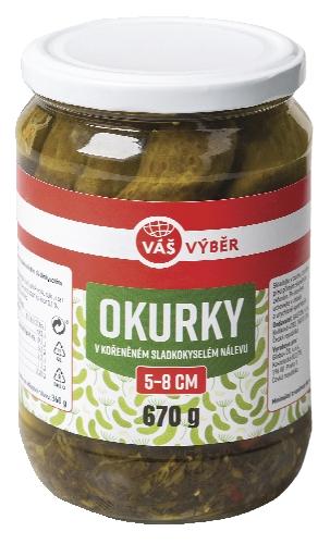 VÁŠ VÝBĚR Okurky, 360 g