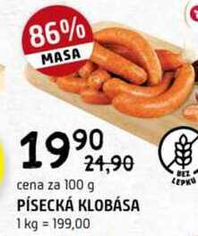 Písecká klobása 100g
