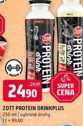 Zott protein drinkplus 250 ml vybrané druhy
