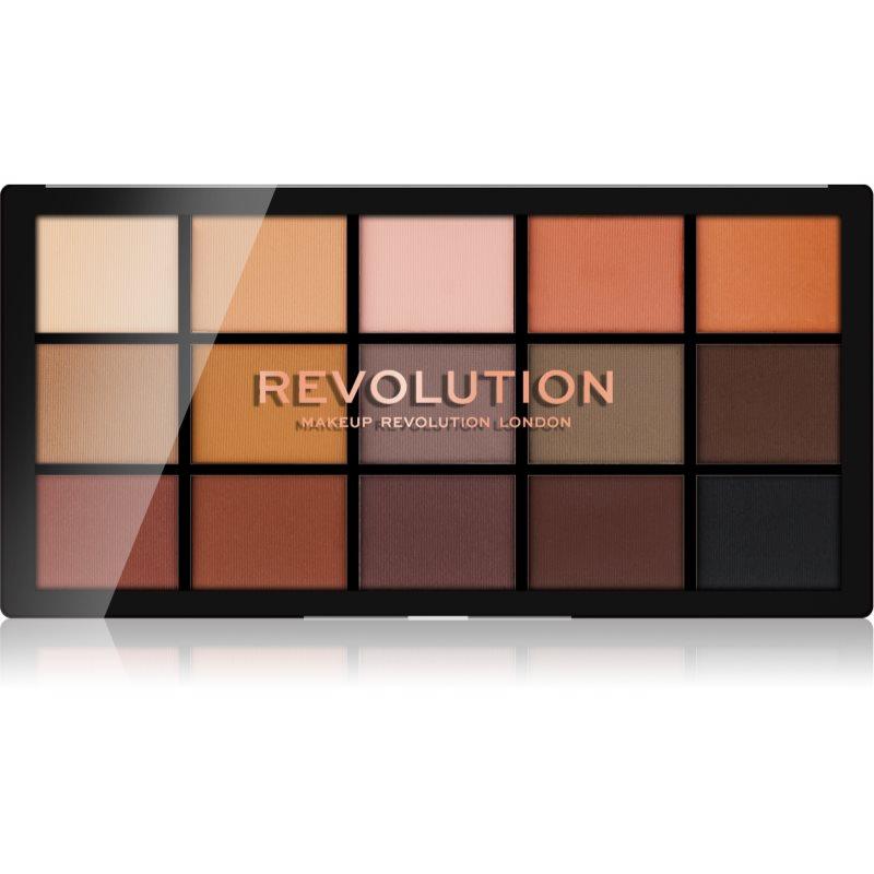 Makeup Revolution Reloaded paleta očních stínů odstín Basic Mattes 15x1,1 g