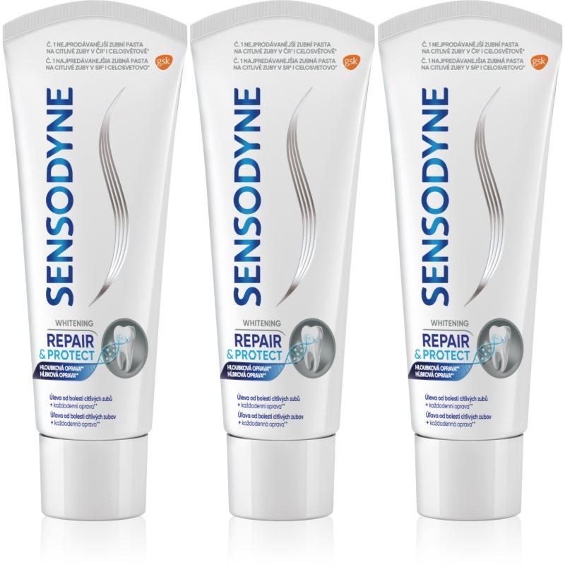 Sensodyne Repair & Protect Whitening bělicí zubní pasta pro citlivé zuby 3x75 ml