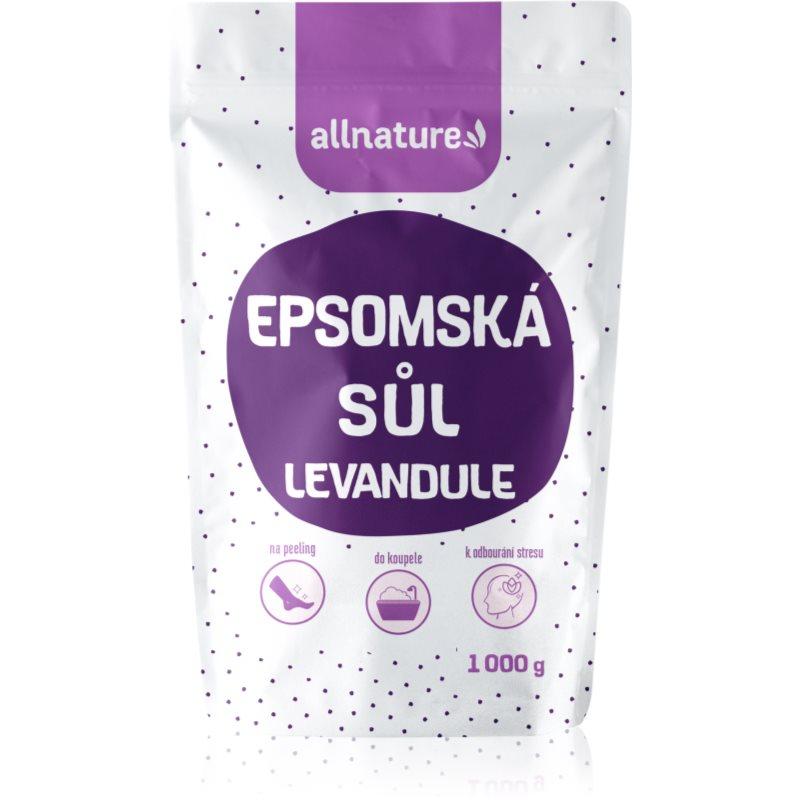 Allnature Epsomská sůl Levandule sůl do koupele 1000 g
