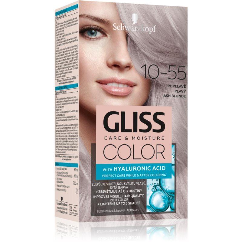 Schwarzkopf Gliss Color permanentní barva na vlasy odstín 10-55 Popelavý blond 1 ks