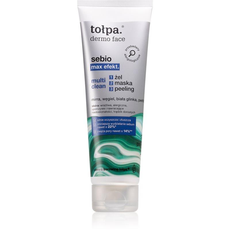 Tołpa Dermo Face Sebio Max Efect čisticí maska a peeling pro problematickou pleť, akné 100 ml