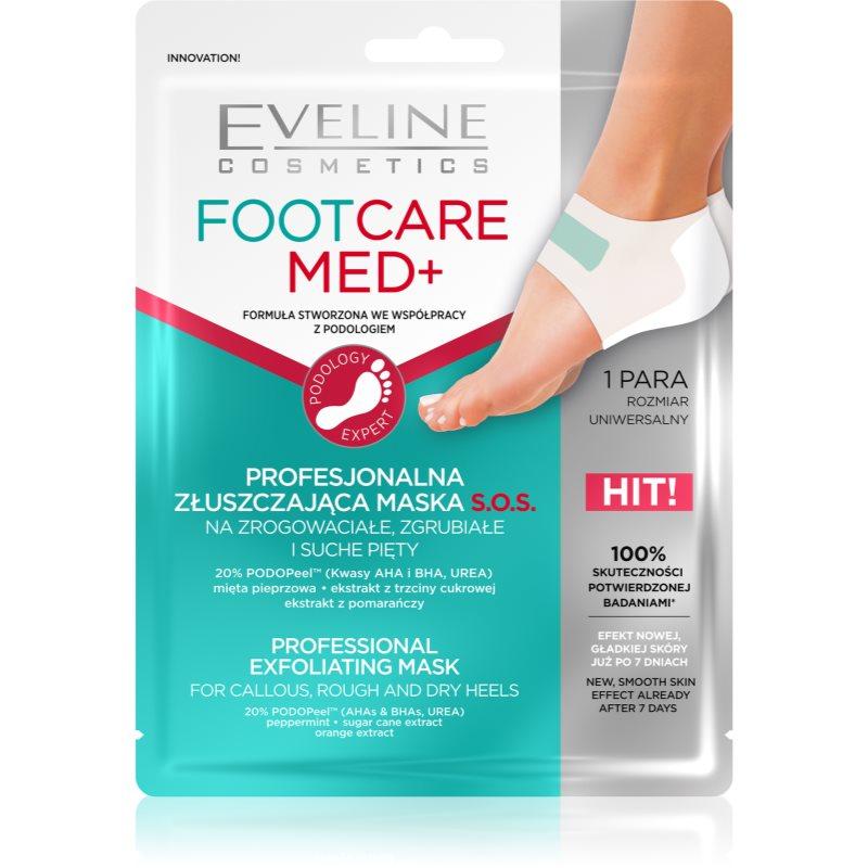 Eveline Cosmetics Foot Care Med exfoliační maska na paty 2 ks