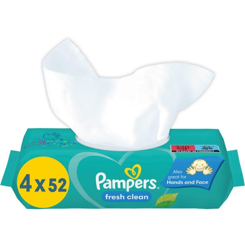 Pampers Fresh Clean vlhčené čisticí ubrousky pro děti pro citlivou pokožku 4x52 ks