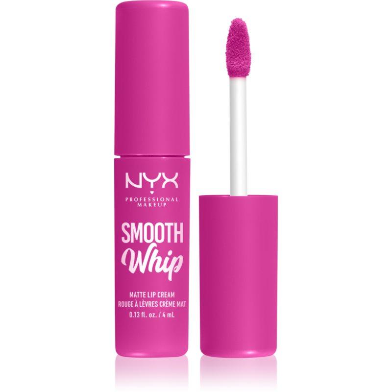 NYX Professional Makeup Smooth Whip Matte Lip Cream sametová rtěnka s vyhlazujícím efektem odstín 20 Pom Pom 4 ml