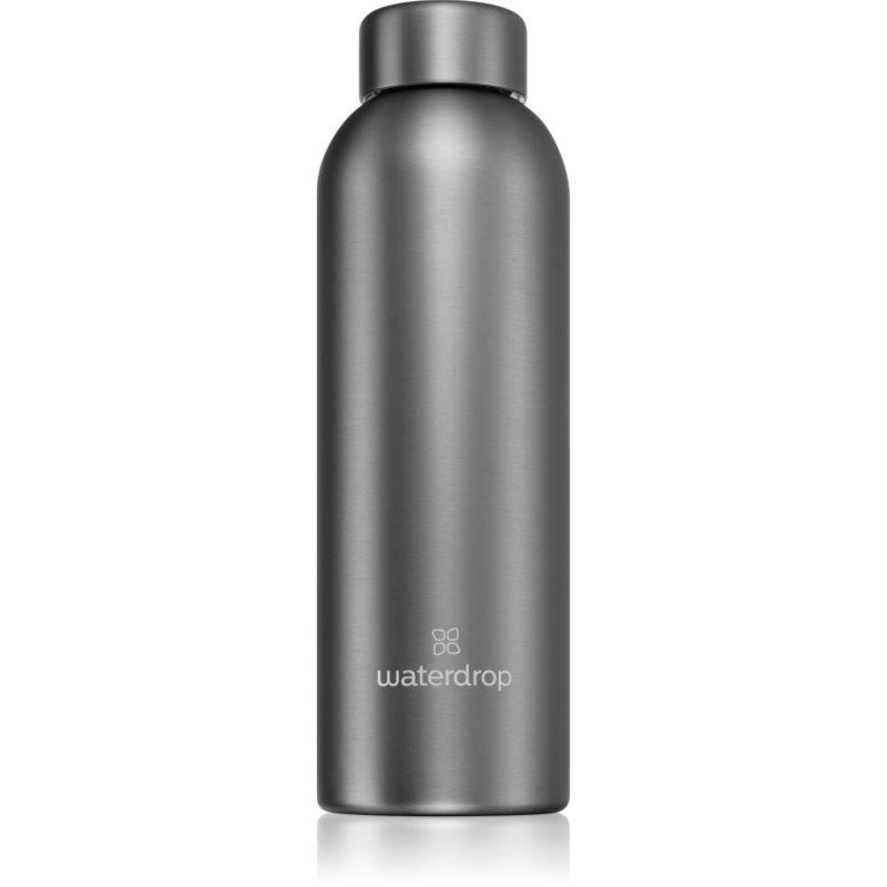 Waterdrop Thermo Steel Metal nerezová láhev na vodu barva Charcoal 600 ml
