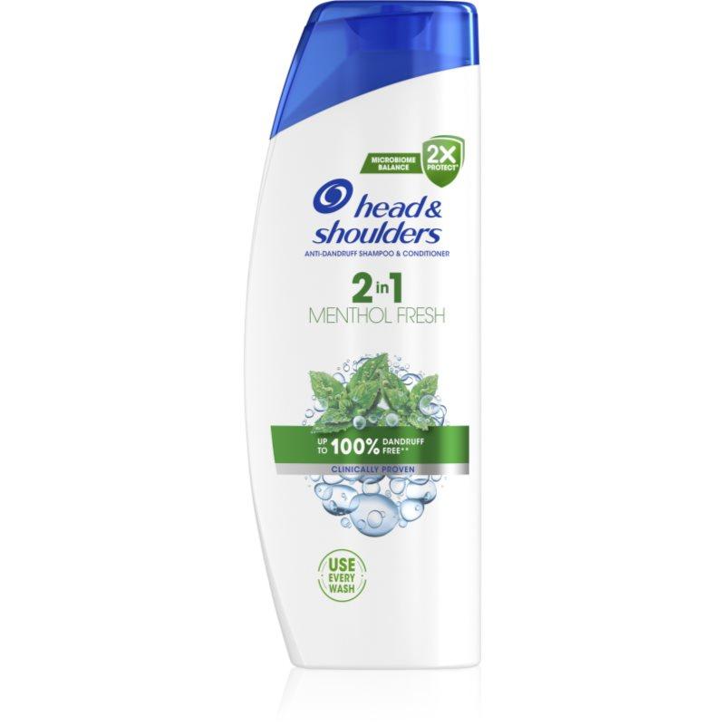 Head & Shoulders Menthol Fresh 2in1 šampon a kondicionér 2 v 1 proti lupům 400 ml