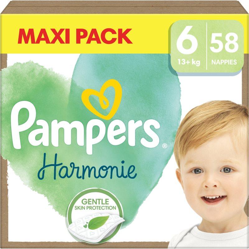 Pampers Harmonie Size 6 jednorázové pleny 13+ kg 58 ks