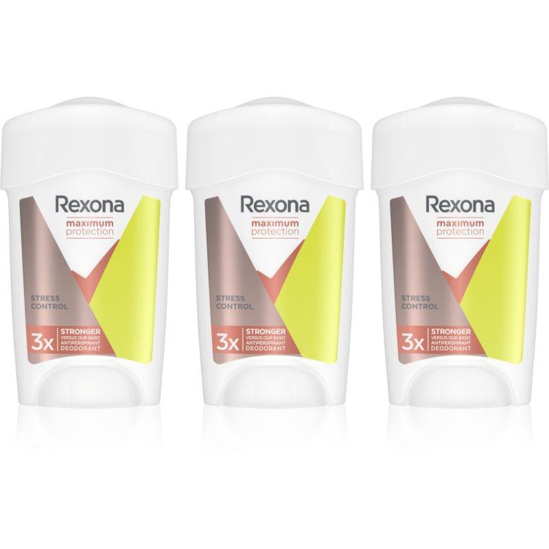 Rexona Maximum Protection Stress Control krémový antiperspirant pro redukci pocení výhodné balení