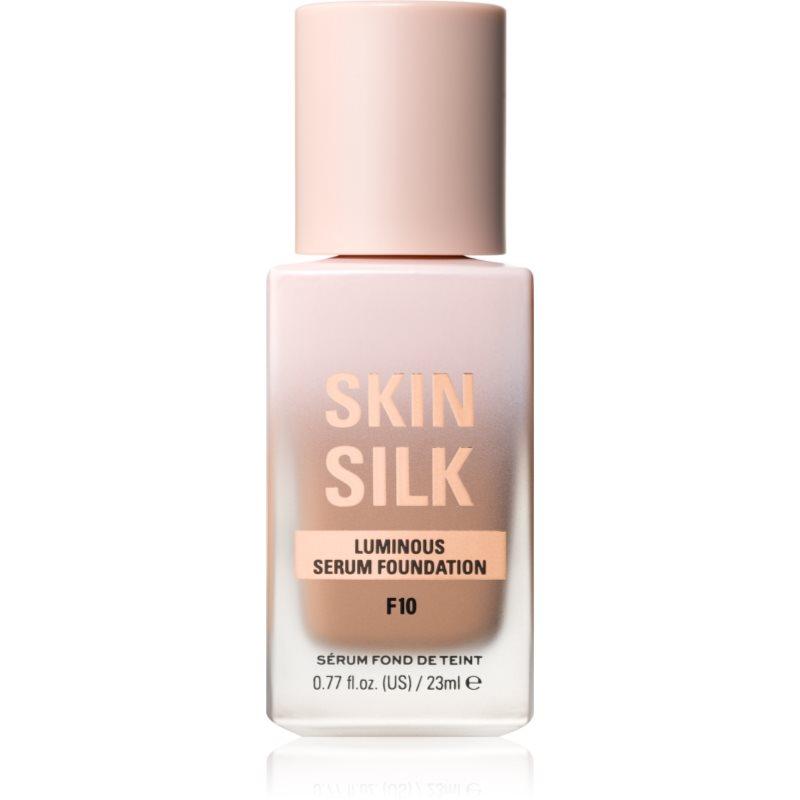 Makeup Revolution Skin Silk Serum Foundation lehký make-up s rozjasňujícím účinkem odstín F10 23 ml