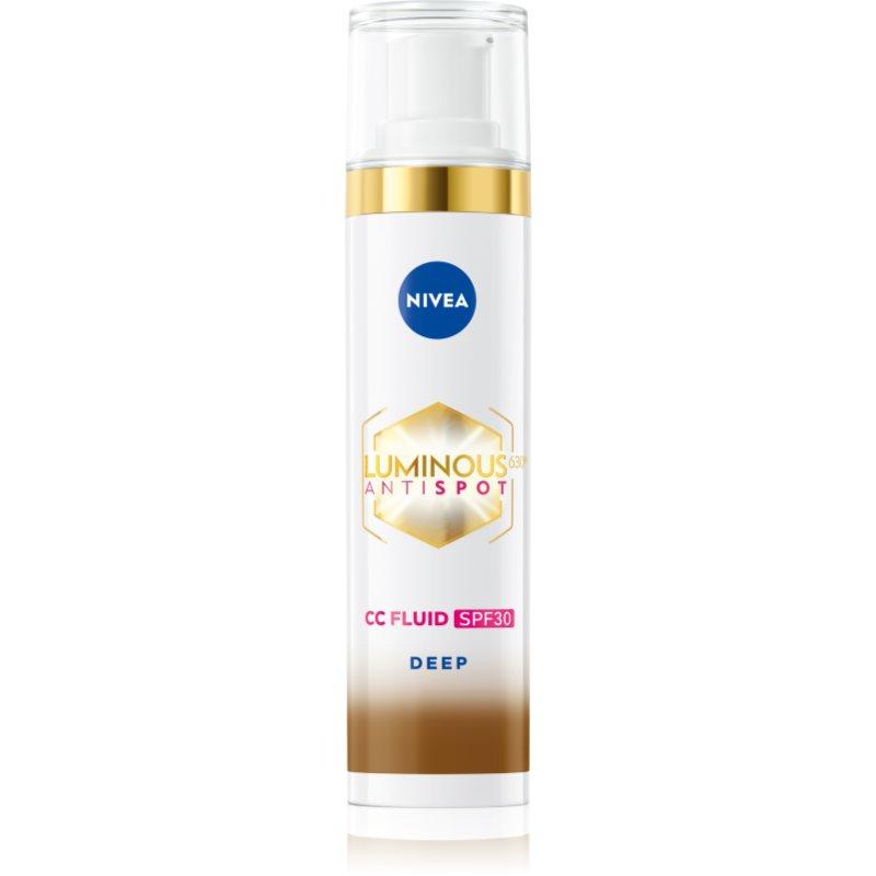 NIVEA Luminous 630 Anti Spot rozjasňující CC krém SPF 30 odstín Deep 40 ml