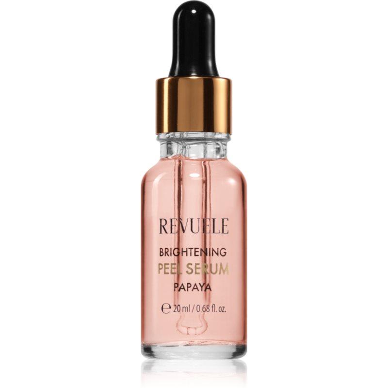 Revuele Brightening Papaya Peel Serum vyhlazující exfoliační sérum pro rozjasnění pleti 20 ml