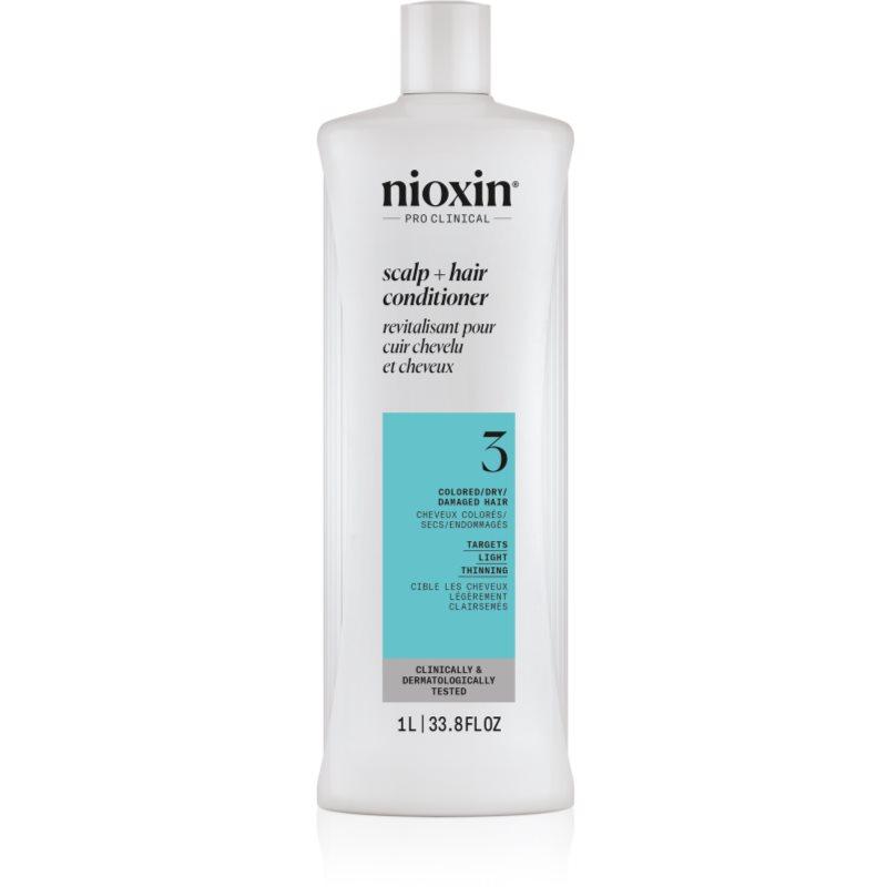 Nioxin System 3 Scalp + Hair Conditioner kondicionér pro barvené řídnoucí vlasy 1000 ml