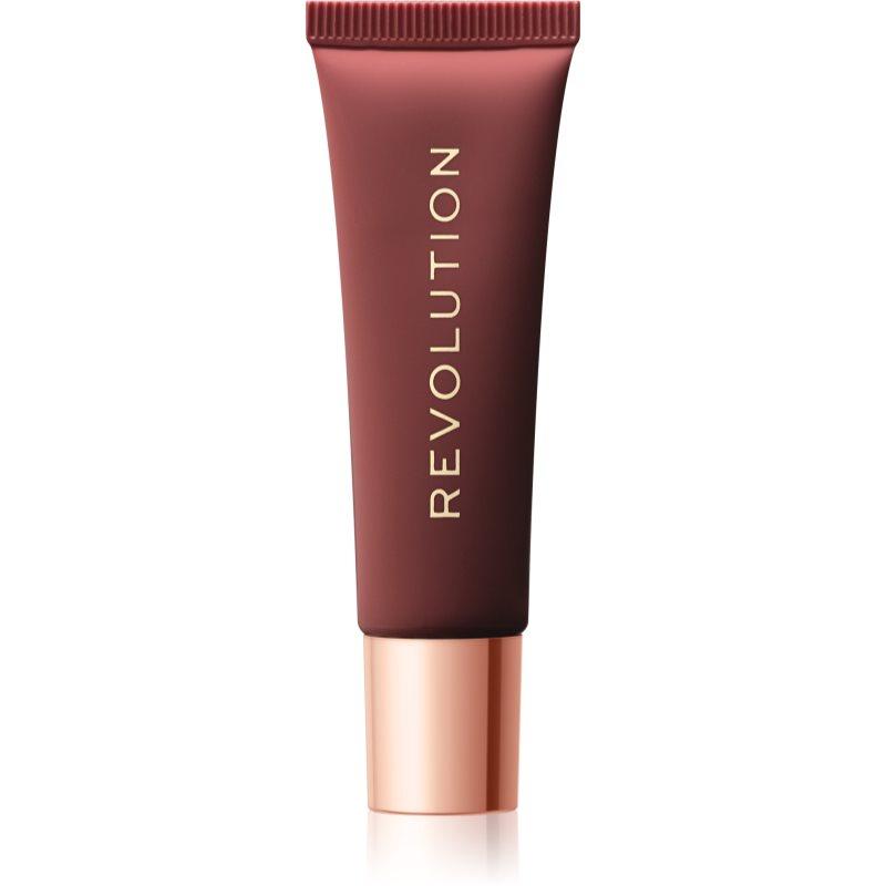 Makeup Revolution Juicy Peptide balzám na rty s peptidy odstín Nude Latte 8 ml