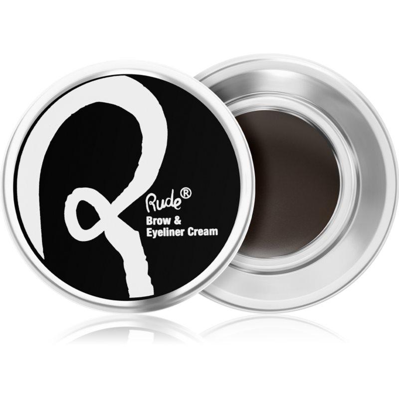 Rude Cosmetics Peep Show Brow & Eyeliner Cream dlouhotrvající gel na obočí odstín Strip Tease 3.6 g