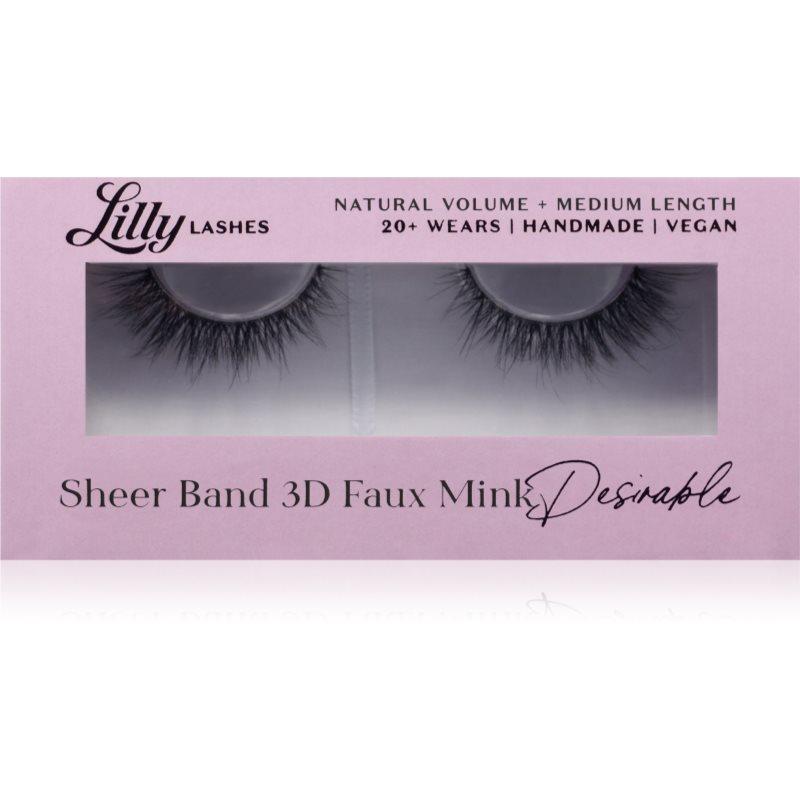 Lilly Lashes 3D Faux Mink umělé řasy typ Desirable 1 pár
