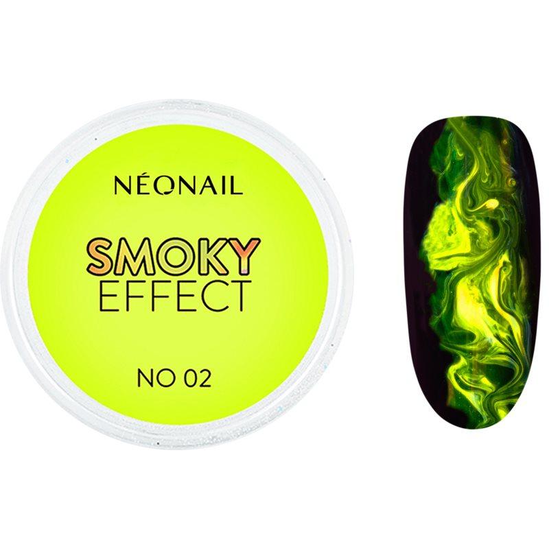 NEONAIL Effect Smoky barevný pudr na nehty barva No. 02 Yellow 2 g