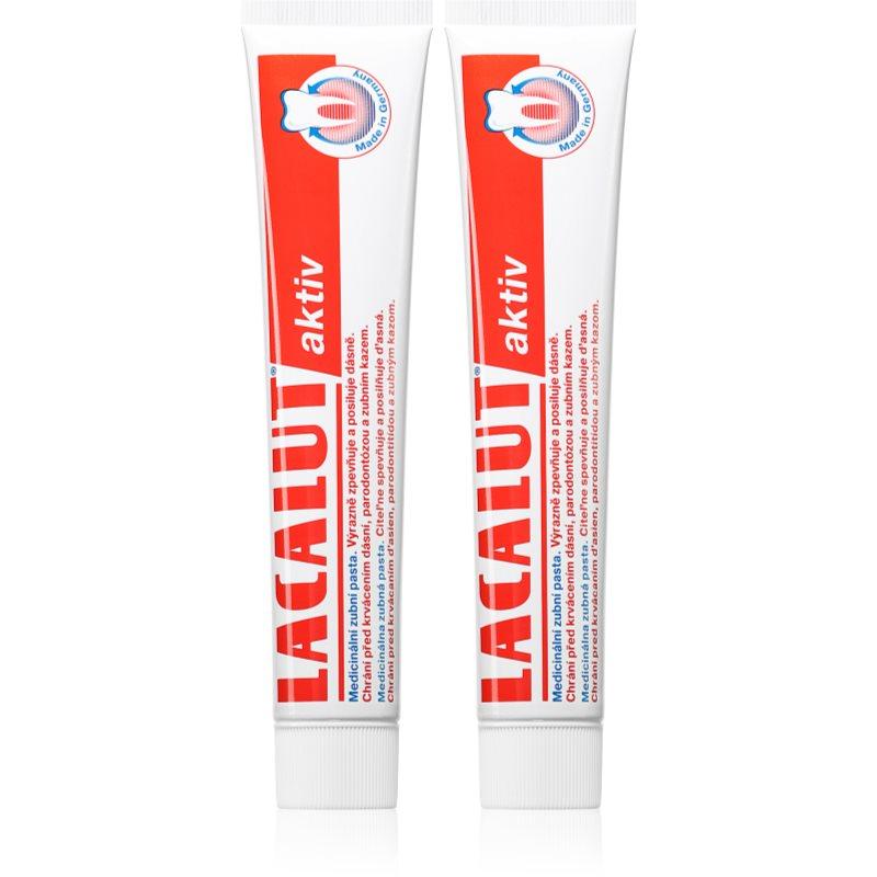 Lacalut Aktiv zubní pasta proti parodontóze 2x75 ml