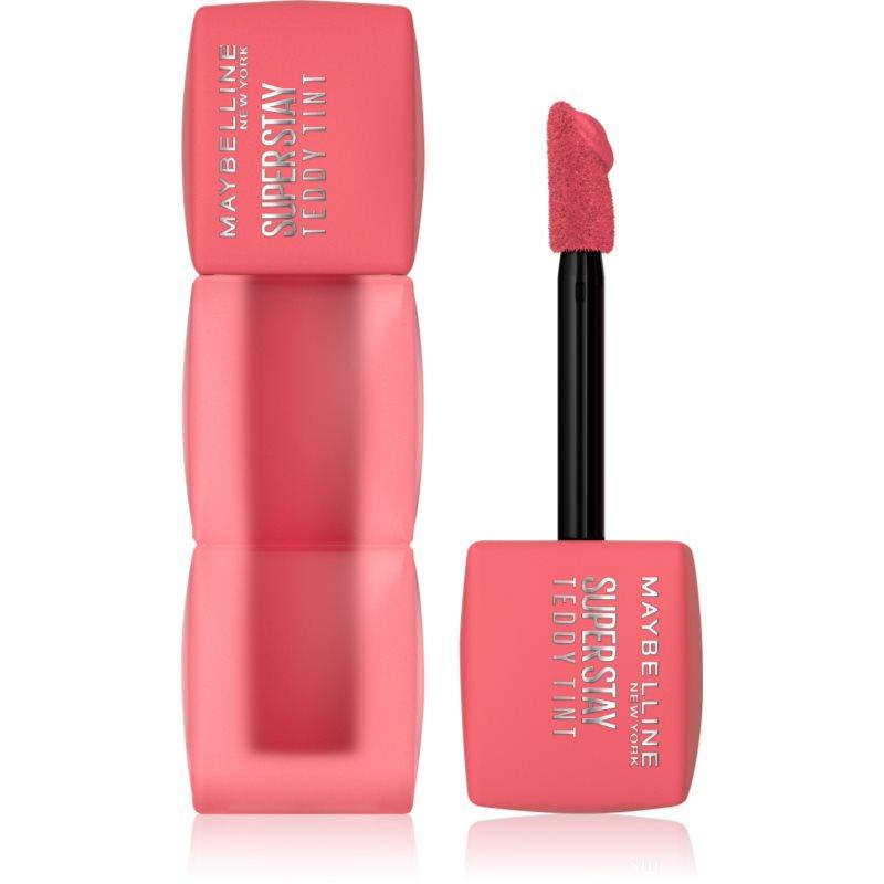 MAYBELLINE NEW YORK SuperStay Teddy Tint dlouhotrvající rtěnka s matným efektem odstín 40 Petalcore 5 ml