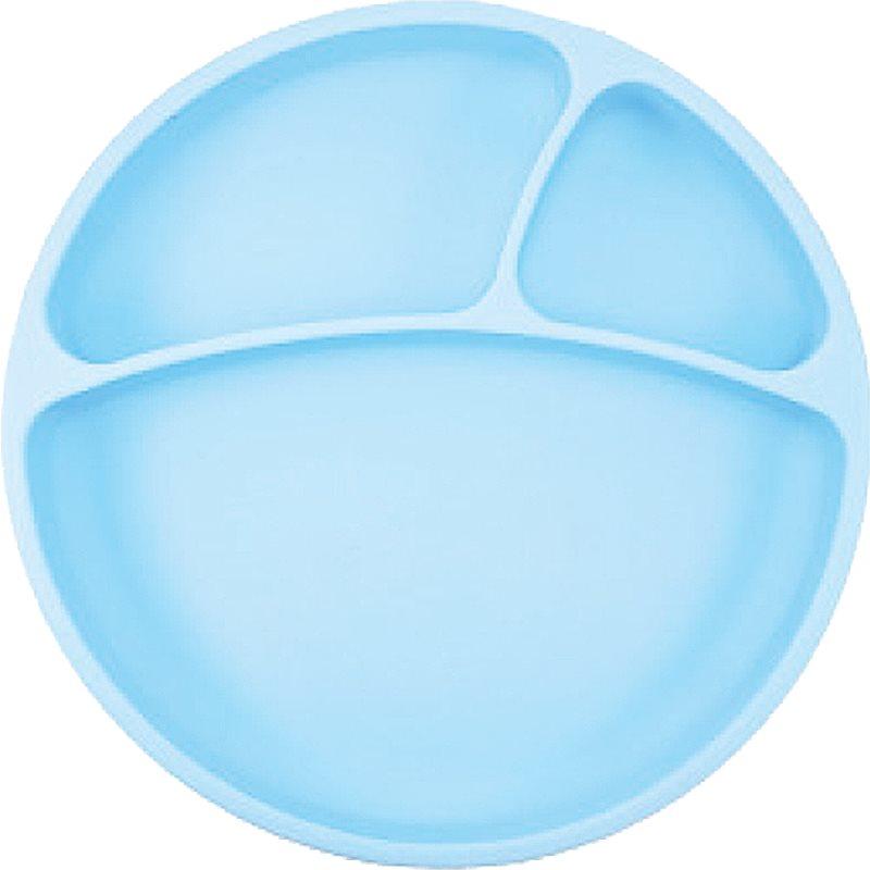 Minikoioi Puzzle Plate Blue dělený talíř s přísavkou 1 ks
