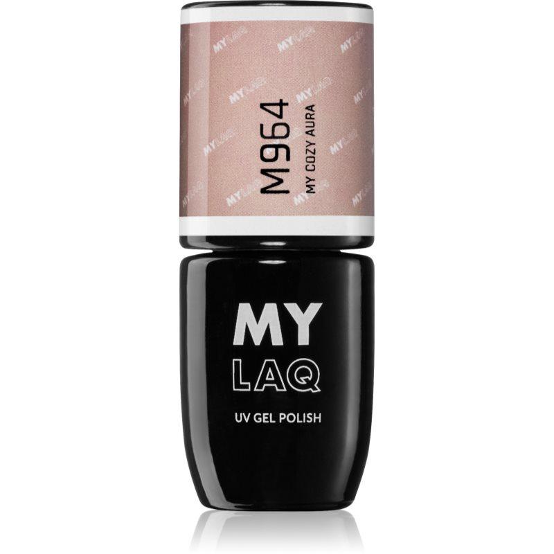 MYLAQ My Aura gelový lak na nehty odstín My Cozy Aura 5 ml