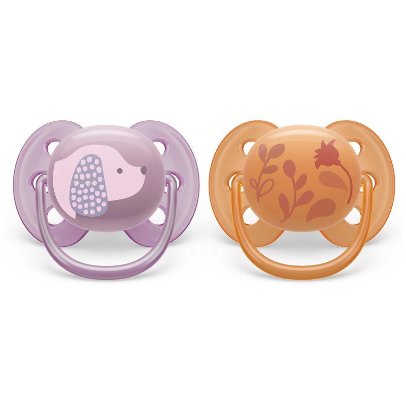 Philips Avent Ultrasoft SCF091/18 6-18 m dudlík Animal Girl 2 ks