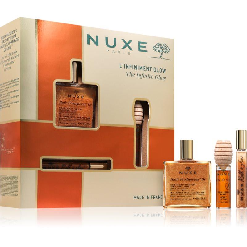 Nuxe The Infinite Glow Set dárková sada na obličej, tělo a vlasy