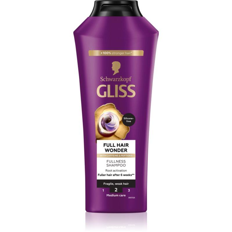 Schwarzkopf Gliss Full Hair Wonder regenerační šampon pro oslabené vlasy 400 ml