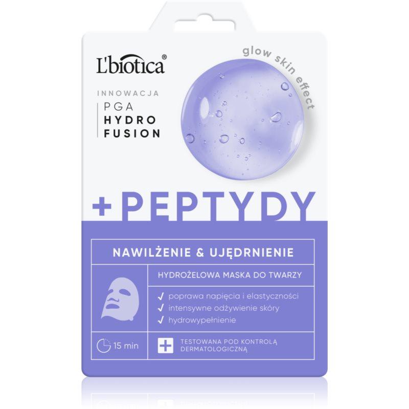 L’biotica PGA Hydro Fusion + Peptides intenzivní hydrogelová maska pro sjednocení barevného tónu pleti 1 ks