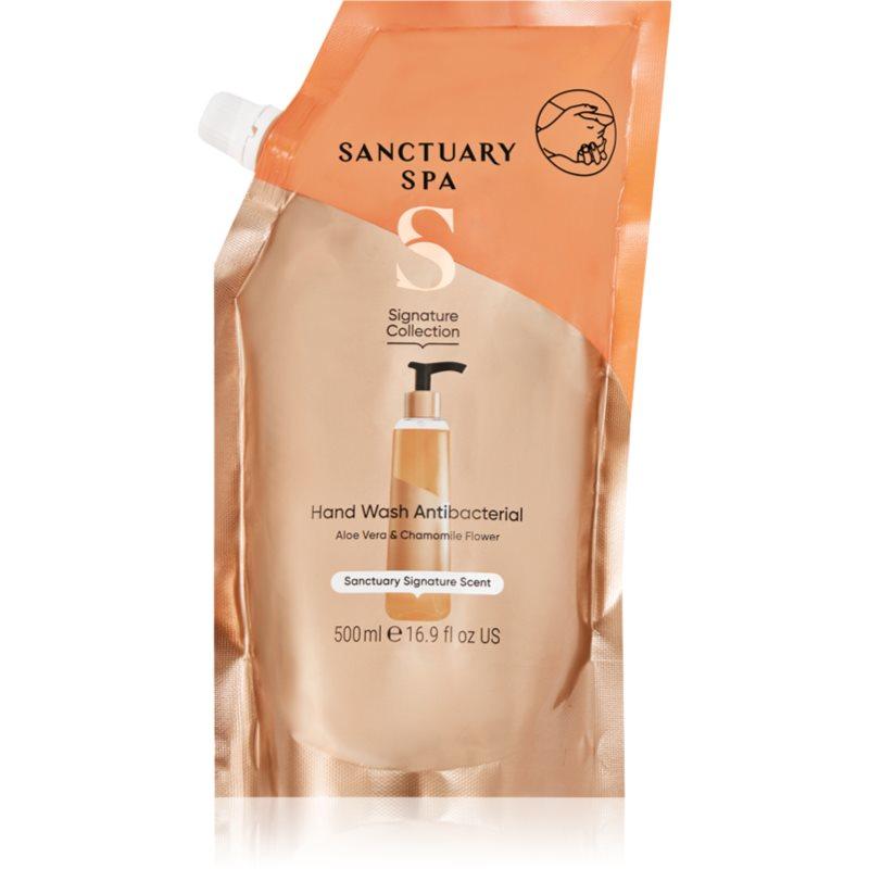 Sanctuary Spa Signature Collection vyživující tekuté mýdlo s antibakteriální přísadou náhradní náplň 500 ml