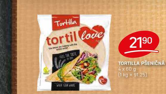 TORTILLA PŠENIČNÁ 4 x 60 g