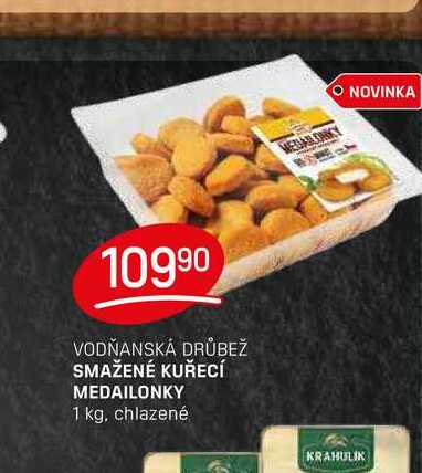 SMAŽENÉ KUŘECÍ MEDAILONKY 1 kg, chlazené