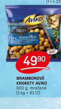 BRAMBOROVÉ KROKETY AVIKO 600 g, mražené 
