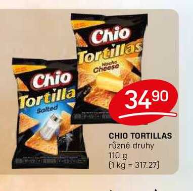 CHIO TORTILLAS různé druhy 110 g 