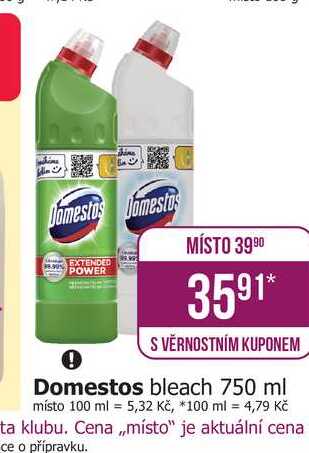 Domestos bleach 750 ml 