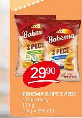 BOHEMIA CHIPS Z PECE různé druhy 100 g