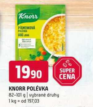 Knorr polévka 82-101 g vybrané druhy 