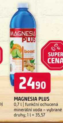 Magnesia plus 0,7l funkční ochucená minerální voda vybrané druhy
