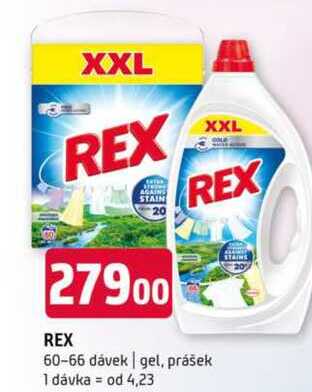 REX 60-66 dávek gel, prášek 