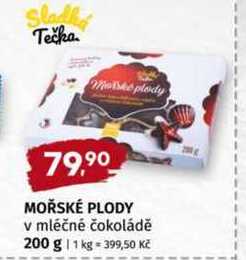 Mořské plody v mléčné čokoládě 200 g 