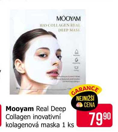 Mooyam Real Deep Collagen inovativní kolagenová maska 1 ks 